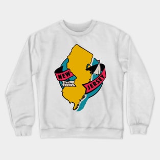 New Jersey State Outline Crewneck Sweatshirt